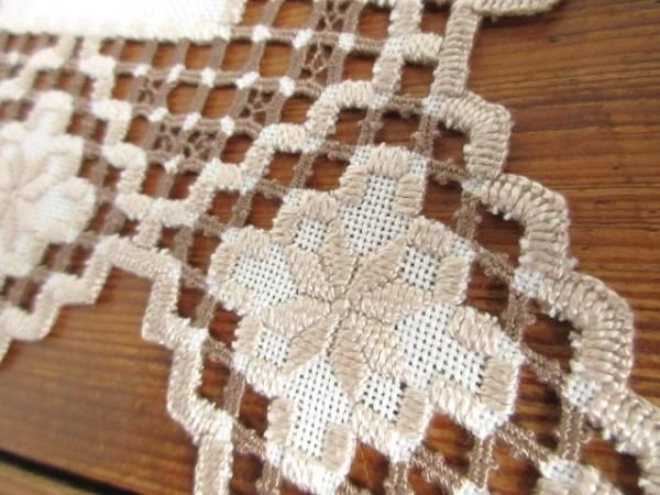 ★20％OFF★ハーダンガー刺繍（ハンドメイド）テーブルクロス 40x110cm ハーダンガー刺繍 テーブルセンター | iichi 日々の暮らしを