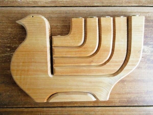 スウェーデン製　ヴィンテージ木製キャンドルホルダー 北欧ヴィンテージ雑貨 Smalanssslojd 木製のキャンドルホルダー