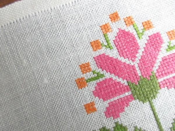 TSUHARU リネンクロスステッチ刺繍チュニック 荻窪店限定色 トップス
