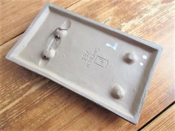 陶器壁掛け：Jie/ジィ社製 お花で寄せ集めて出来たお花♪ ブルー