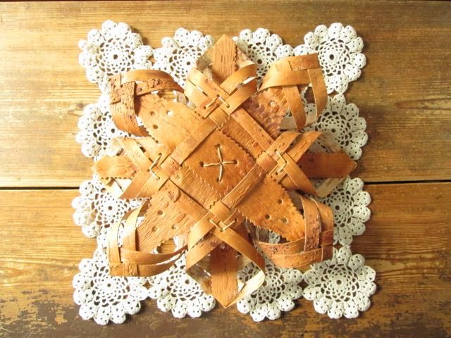 白樺樹皮で作られた大きめアドベントスター クリスマス 北欧 送料無料