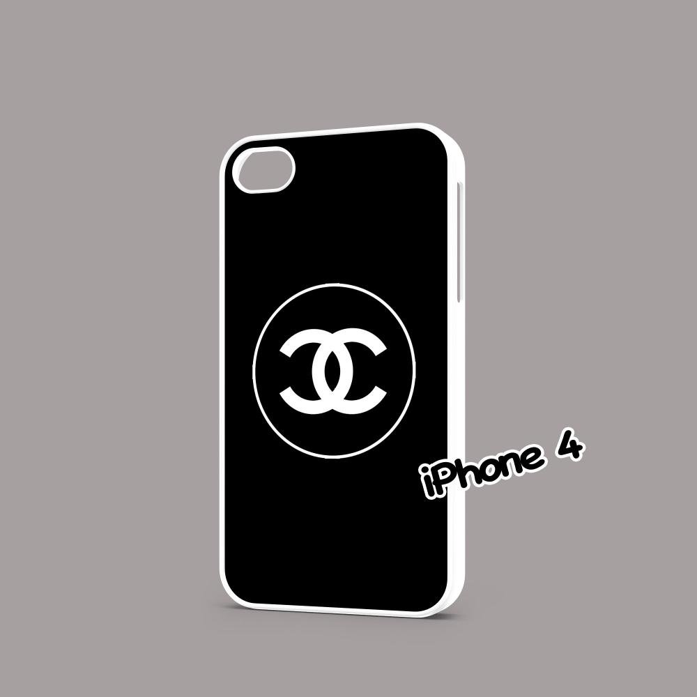 【シャネル/CHANEL】iPhone4/4S対応!携帯ケース/スマホケース/アイフォンケース/ハードカバー/ハードケース/Hard  Case/ブラック×ホワイト-1 - I LOVE CELEB