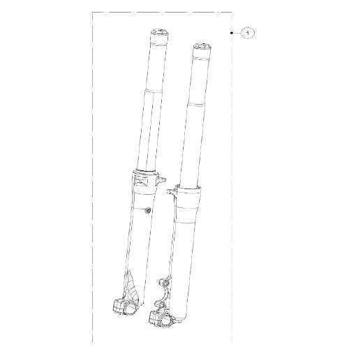 GASGAS純正パーツ] TRIAL SUSPENSION MARZOCCHI マルゾッキフロントフォークASSY [Parts No]  BT20000063012 - MITANI motorsports SUZUKA オンラインショップ