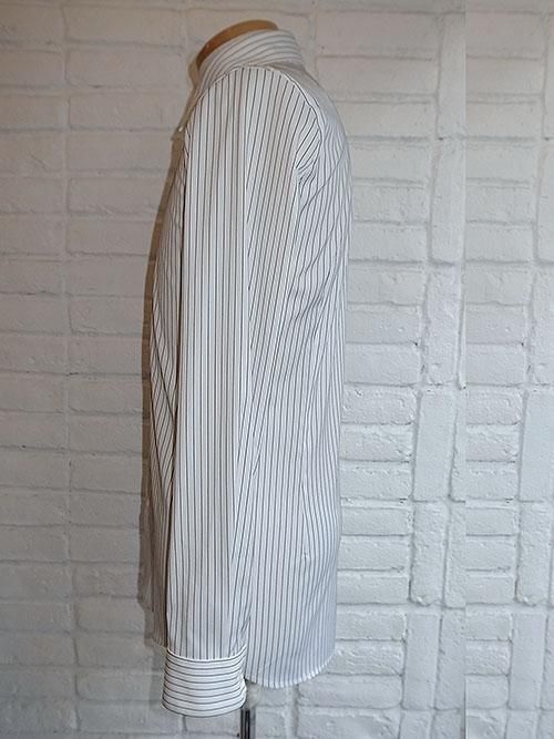30%OFF【GalaabenD/ガラアーベント】ドビーピンストライプシャツ (O.WHITE×BLACK) - Karaln  (カーラル)：incarnation・nude:masahikomaruyama・kiryuyrik・yoshiokubo・amok・STRUMなど公式取扱店・通販サイト