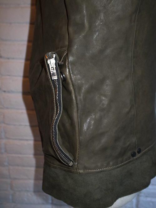 良品incarnationインカネーション定番ホースレザーバイアスジップブルゾン incarnation、インカネーション、11511-41117、HORSE LEATHER