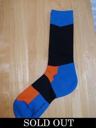 DIET BUTCHER SLIM SKIN/åȥ֥å㡼ॹSlanting bi color sox (NAVYBLACK)