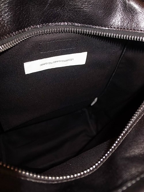 rewords/rewordsdesign】Leather 2Way Backpack TR1 (BLACK) - Karaln