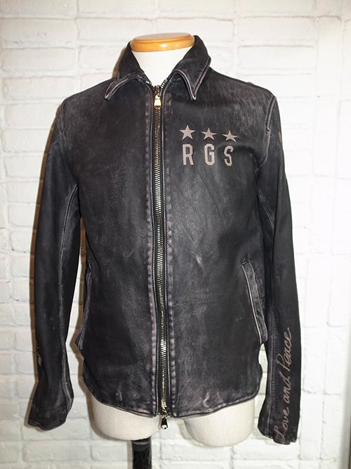 50%OFF【roarguns/ロアーガンズ】COW LEATHER SINGLE BLOUSON (BLACK) - Karaln  (カーラル)：incarnation・nude:masahikomaruyama・kiryuyrik・yoshiokubo・amokなど公式取扱店・通販サイト