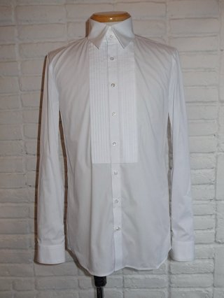 <font color=red>40%OFF</font>【GalaabenD/ガラアーベント】ブロードクロスストレッチピンタックシャツ (WHITE) 