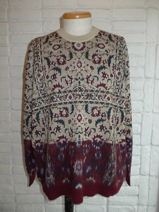 <font color=red>50%OFF</font>amok/⥯PERSIAN JACQUARD KNIT (BEIGE)
