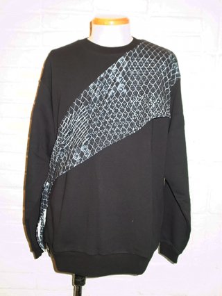 <font color=red>20%OFF</font>【yoshiokubo/ヨシオクボ】MIX ROPE SCARF SWEAT TOP (BLACK)