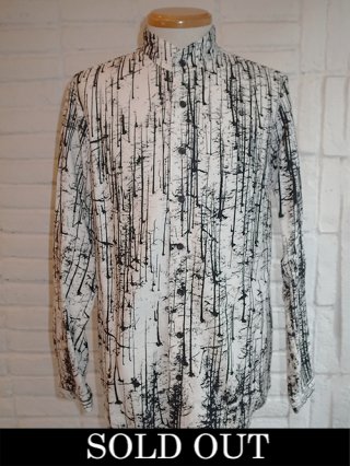 【nude:mm/ヌード】ROB WALBERS ”FOREST” PRINT COTTON JAQUARD SHIRT (FOREST)