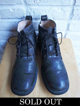 【incarnation/インカネーション】HORSE LEATHER ANCLE 4 HOLE #3 LINED LEATHER SOLES (NAVY)