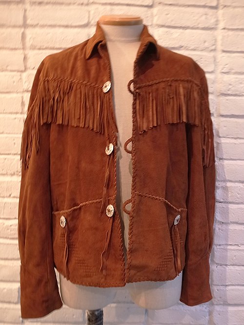 Iroquois/イロコイ】SHEEP SUEDE FRINGE JACKET (BRN) - Karaln