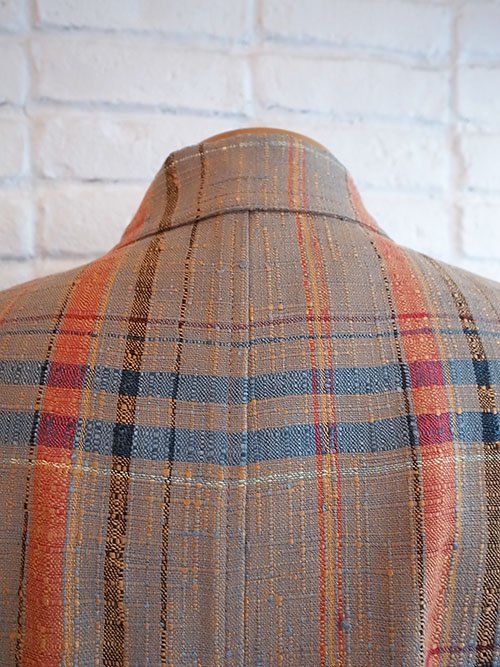 30%OFF【Iroquois/イロコイ】CHAMBRAY CHECK DOUBLE JACKET (BEIGE