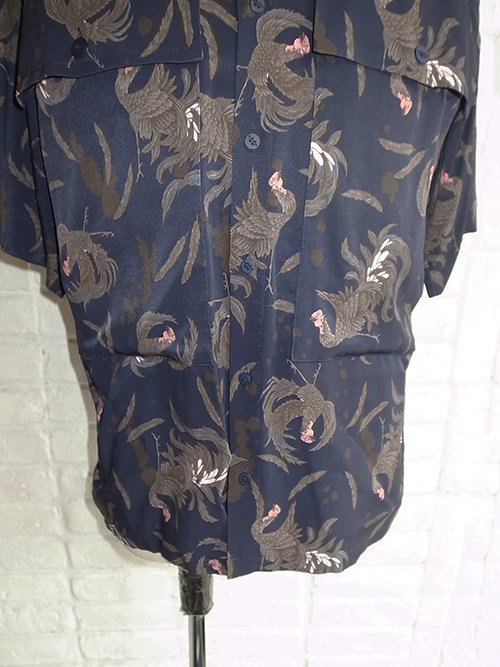 20%OFF【yoshiokubo/ヨシオクボ】PHOENIX S/S SHIRTS (NAVY) - Karaln