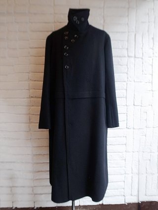 【nude:masahiko maruyama/nude:mm】Wool/Nylon Loop Melton Oversized Long Coat (BLACK)