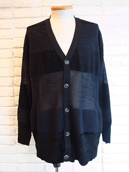 【DIET BUTCHER/ダイエットブッチャー】Tiger pattern border knit cardigan (BLACK) -  Karaln  (カーラル)：incarnation・nude:masahikomaruyama・kiryuyrik・yoshiokubo・amokなど公式取扱店・通販サイト