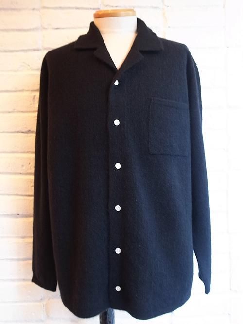 COOHEM/コーヘンCASHMERE STRIPE SHIRT BLACK   Karaln カーラル