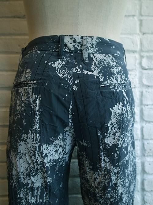 amok アモク パンツ PAINT SHRINK PRINT PANTS