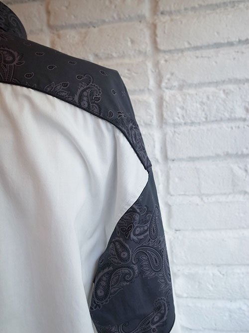 yoshiokubo/ヨシオクボ】CURVED PAISLEY SHIRT (BLACK) - Karaln