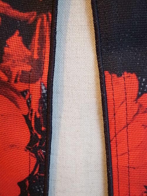kiryuyrik/キリュウキリュウ】Flora Mesh Stole (BLACK×RED) - Karaln 