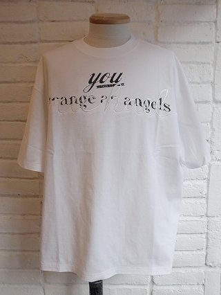【71MICHAEL/ミシェル】Embroidery change short sleeves T-shirt (WHITE)