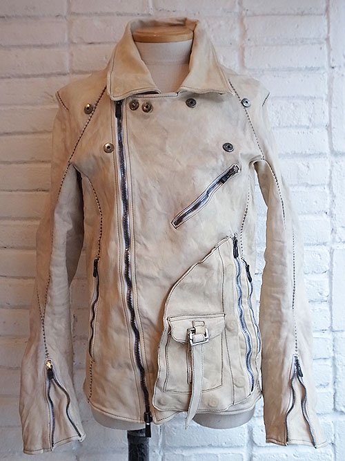 incarnation/インカネーション】HORSE WHITE LEATHER DOUBLE BREAST ...
