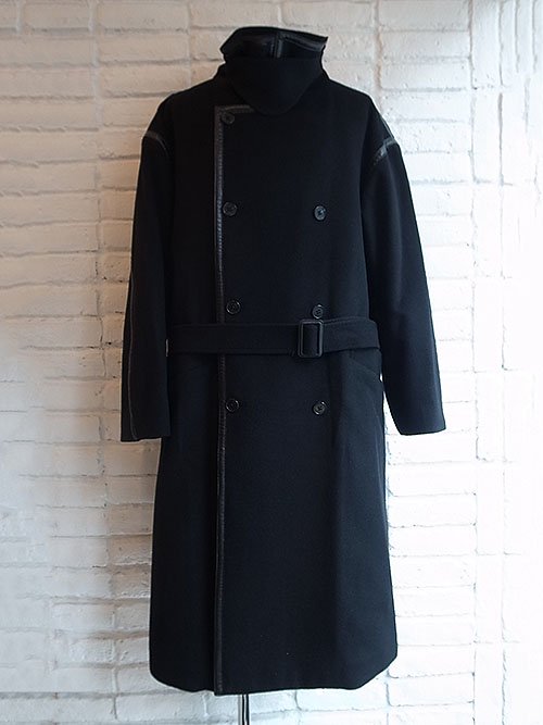 Iroquois/イロコイ】TOP MOSSER OVER COAT (BLACK) - Karaln (カーラル