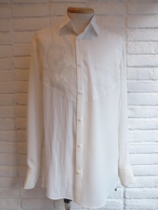 【kiryuyrik/キリュウキリュウ】Crazy Pattern Shirts (WHITE)