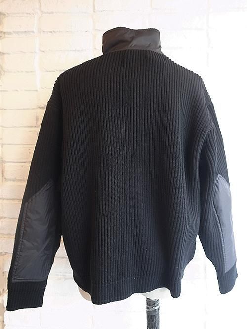 Iroquois/イロコイ】TUCK BORDER COMBI KNIT H/Z (BLK) - Karaln