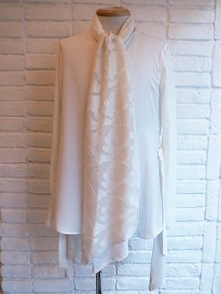 【kiryuyrik/キリュウキリュウ】Crazy Pattern Stoal Shirts (WHITE)