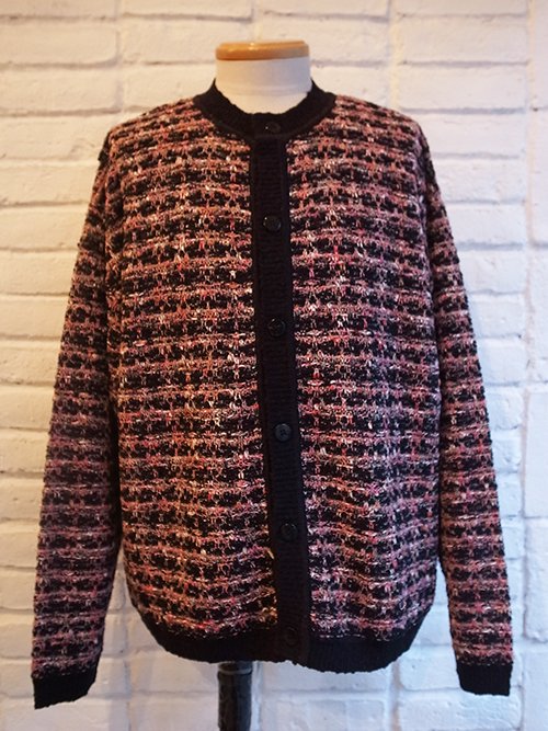 Iroquois/イロコイ】TUCK TWEED CARDIGAN (BLK) - Karaln (カーラル