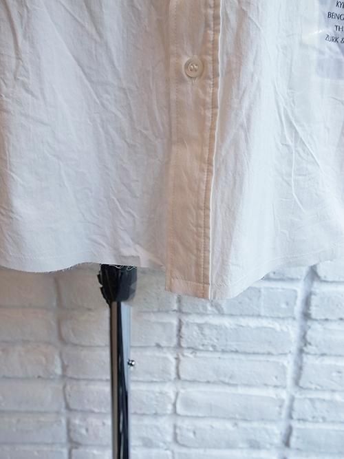 nude:mm/DISTORTION3】SHIRT WITH MULTI PATCHES 