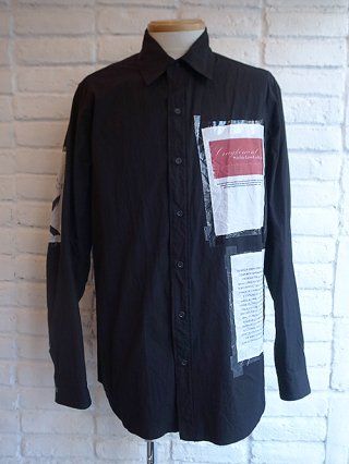 nude:mm/DISTORTION3SHIRT WITH MULTI PATCHES 