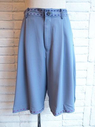 【amok/アモク】LASER STITCH SHORT PANTS (BLUE)