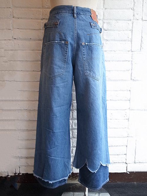 amok/アモク】DAMAGE LAYERED DENIM PANTS (INDIGO) - Karaln