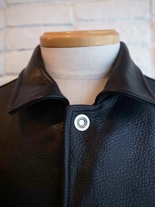 LICHT ADEL/リヒトアデル】COW HIDE LEATHER SHIRTS (BLACK