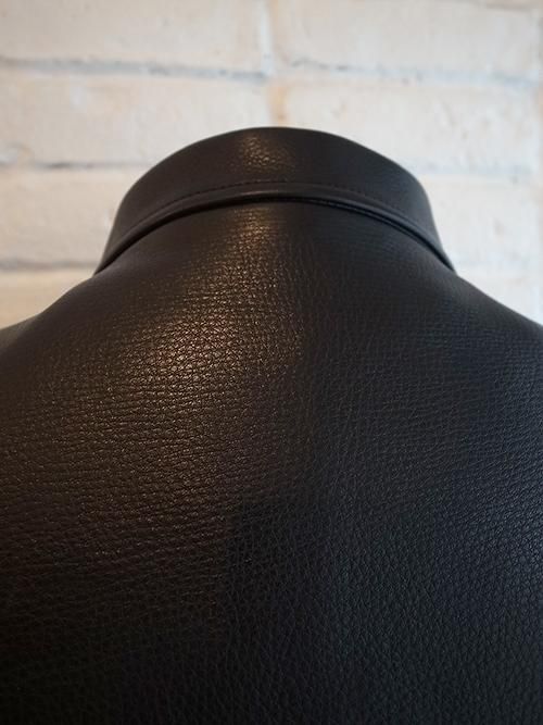 LICHT ADEL/リヒトアデル】COW HIDE LEATHER SHIRTS (BLACK