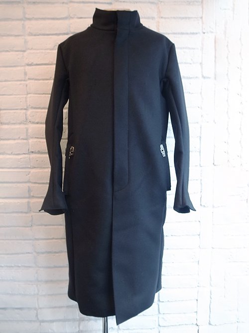 incarnation/インカネーション】HI NECK FRY FRONT COAT W/POCKET