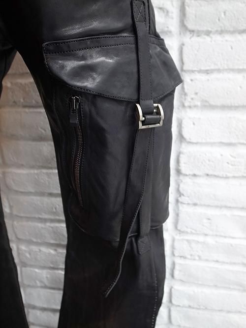 incarnation インカネーション　レザー　サルエルパンツ　黒　試着程度 incarnation インカネーション レザー サルエルパンツ 黒 試着程度