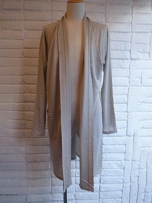 nude:masahiko maruyama】 2 COLORS SET LINEN LAYERED CARDIGAN