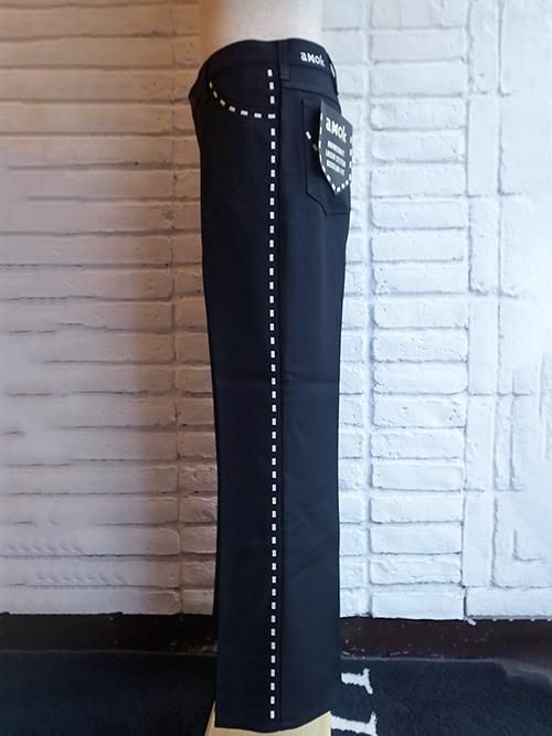 amok/アモク】LAZER STITCH WRANCHER PANTS (BLACK) - Karaln