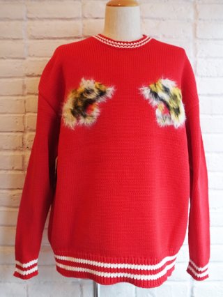 【amok/アモク】TIGER KNIT (RED)