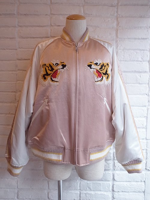 amok/アモク】HAND EMBROIDERY SOUVENIR JACKET (PINK) - Karaln 