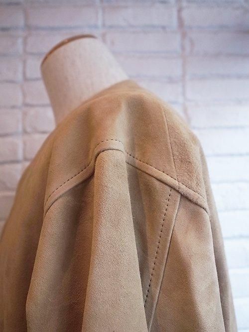 STRUM/ストラム】Calf Suede Long Cardigan (BEIGE) - Karaln