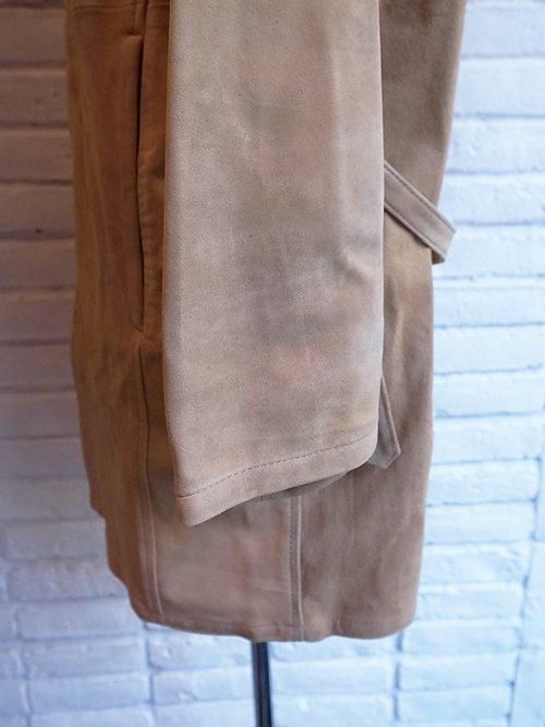 STRUM/ストラム】Calf Suede Long Cardigan (BEIGE) - Karaln