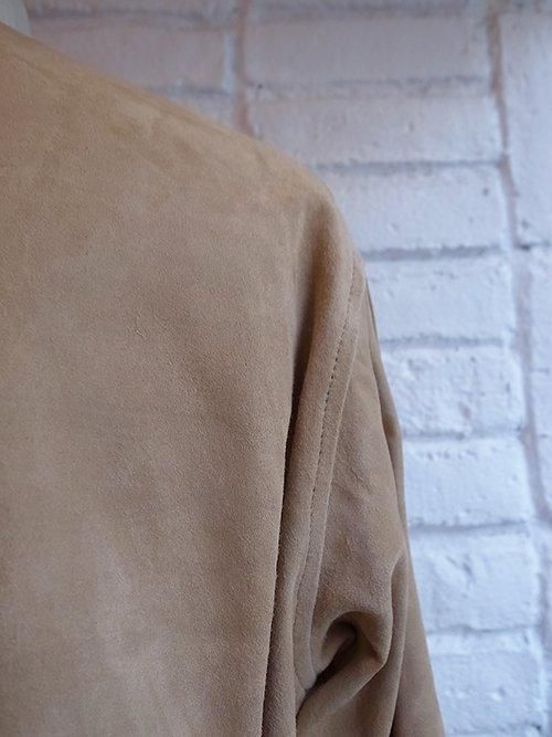 STRUM/ストラム】Calf Suede Long Cardigan (BEIGE) - Karaln