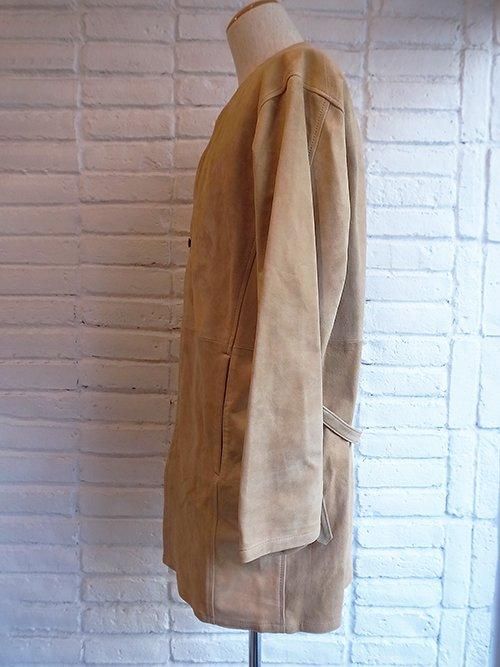 STRUM/ストラム】Calf Suede Long Cardigan (BEIGE) - Karaln