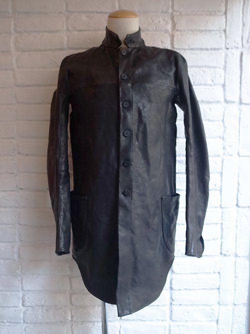 incarnation/インカネーション】HORSE RG LEATHER LONG SHIRTS OVER POCKET UNLINED PMT-4  (91N/BLACK) - Karaln (カーラル)：incarnation ・nude:masahikomaruyama・kiryuyrik・yoshiokubo・amokなど公式取扱店・通販サイト